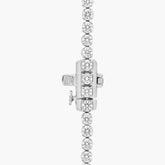 18"  Happy Diamond Eternity Necklace In 18K White Gold